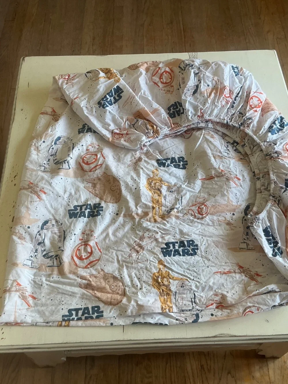 Pottery Barn Kids || Star Wars Droid C3PO BB-8 Flat & Fitted FULL Sheets